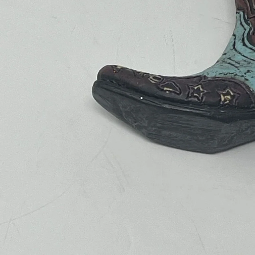 New Blue Cowboy Boot CHRISTMAS  ORNAMENT 3” Western Country Ranch  Cowgirl‎